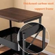 Раскладной журнальный столик на колесиках с двумя корзинами Modern Table (MT-76562) 73×45×30см Brown - изображение 10