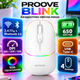Бездротова ергономічна миша для комп'ютера та ноутбука Proove Blink USB Bluetooth з регулюванням DPI RGB з акумулятором біла - зображення 1