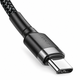 Кабель Baseus Cafule Flash Charging Type-C to Type-C PD 100W 2 м, чорний - изображение 4