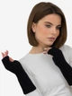 Митенки женские Malisa Міра 10-5012-LR-218 One Size Черные - изображение 1