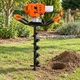 Мотобур для землі бензиновий Earth Auger двотактний двигун 52 см3 шнек 150х800 мм ручний стартер бак 1.2 л - зображення 6