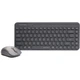 Bluetooth Клавіатура A4Tech FG3200 Air2 Gray + миша UA - зображення 1