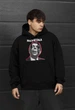 Чоловічий худі стаф черне оверсайз на флісі спортивна кофта Staff mada oversize fleece XL (407913) - зображення 1
