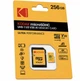 Карта пам’яті Kodak microSDHC 256GB UHS-I U3 V30 A1 Class 10 до 100MB/s + SD адаптер для телефону, камери, дрона - изображение 1