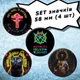 Mindless Self Indulgence | MSI #02 Комплект набор из 4 значков, 58 мм - изображение 1