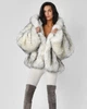 Шуба з еко хутра жіноча X-Woyz LS-8958-36 57176 ONE SIZE молочний - зображення 1