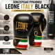 Боксерські рукавиці Leone Black 12 унцій професійні з натуральної шкіри для боксу кікбоксингу та єдиноборств - изображение 1