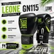 Боксерські рукавиці Leone GN115 Professional 2 Black 16 унцій натуральна шкіра для боксу тренувань та спарингів - изображение 1