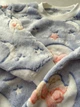 Махрова піжама блакитна з місяцями та зірками 86/92 на 1-2 років - изображение 3