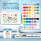 Рідкі акрилові маркери GRASP Direct, м'який наконечник, 48 кольорів, безпечні для шкіри, що змиваються, ручки для малювання з контролем чорнила, кольори, що складаються одна в одну, дитячі акварельні ручки, папір для миттєвого малювання, ручки для малюван - изображение 5