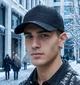 Чоловіча Зимова Кепка Тракер ARMANI EXCHANGE на Флісі з Вухами (Котон), Чорна розмір L/XL (60-61 см) - зображення 2