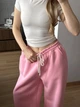 Женские oversize штаны на флисе / Розовый 42-46 / BASED 0139720 - изображение 10
