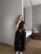 Женские oversize штаны на флисе / Черный 42-46 / BASED 0139700 - изображение 3
