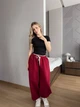 Женские oversize штаны на флисе / Красный 42-46 / BASED 0139730 - изображение 2