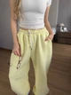 Жіночі oversize штани на флісі / Жовтий 42-46 / BASED 0139740 - зображення 2
