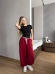 Женские oversize штаны на флисе / Красный 42-46 / BASED 0139730 - изображение 7