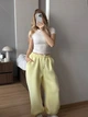 Жіночі oversize штани на флісі / Жовтий 42-46 / BASED 0139740 - зображення 10
