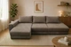 Диван угловой HF Спарк 3700х1850х720 мм Allure Premium Light Grey (HF2121) - изображение 3