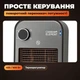 Инфракрасный обогреватель карбоновый Noveen 900 Вт электрический для дома на подставке с осцилляцией 2 режима серый - изображение 3