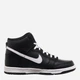 Подростковые кожаные высокие кеды для мальчика Nike Dunk High DH9751-001 37.5 Черно-белые (195866636859) - изображение 3