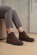 Ботинки женские Fashion коричневые из экозамши на флисе 352160_38 (24.5 см) - изображение 2