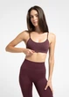 Безшовний топ в рубчик на тонких бретелях Giulia CAMI TOP RIB S/M Violet-eggplant - зображення 4