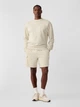 Шорты на флисе хлопковые короткие мужские Gap 373028045 L Молочные (1163066026) - изображение 3