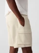 Шорты на флисе хлопковые короткие мужские Gap 373028045 L Молочные (1163066026) - изображение 5
