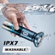 Электробритва VGR V-392 BLUE, роторная, 3 плавающие головки, LED-дисплей, влагозащита - изображение 2
