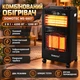 Газовий обігрівач 2 в 1 DOMOTEC інфрачервоний електричний 1200 Вт і до 4200 Вт на газі п'єзорозпал колеса - зображення 1
