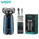 Электробритва VGR V-397 BLUE, роторная, 5 плавающих головок, влажное и сухое бритьё - изображение 8