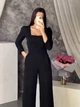 Комбинезон брючный женский 320 черный XS - изображение 3