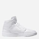Женские кеды кожаные высокие Nike Wmns Air Jordan 1 Mid DV0991-111 37.5 (6.5US) 23.5 см Белые (196149384191) - изображение 3