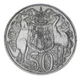 Монета Австралия 50 центов 1966 Серебро VF-AU - изображение 1