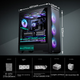Материнська плата PHANTEKS G400A Black Mid-Tower ATX, корпус із бічними скляними панелями та системою водяного охолодження (4 вентилятори 140 мм/сітчаста панель/підтримання водяного охолодження 360 мм/5090) - зображення 9