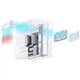 Игровой корпус JONSBO X400 Silver White ATX Seaview (каркас для киберспорта/водяное охлаждение 360 мм/подсветка ARGB 5 В/13 слотов для вентиляторов/поддержка задней панели) - изображение 1