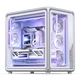 Игровой корпус JONSBO X400 Silver White ATX Seaview (каркас для киберспорта/водяное охлаждение 360 мм/подсветка ARGB 5 В/13 слотов для вентиляторов/поддержка задней панели) - изображение 4