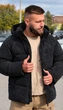 Чоловічий зимовий пуховик Riccardo П1Т Denim чорний М з біопухом та підкладкою Omni-Heat - зображення 2