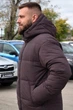 Чоловічий зимовий пуховик Riccardo П1Т Crash коричневий М з біопухом та підкладкою Omni-Heat - зображення 3