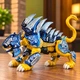 Ігрова фігурка динозавра Dinofroz Smilodon Lunaris – колекційна іграшка, фантастичний бойовий звір, шаблезубий тигр з бронею - изображение 1