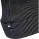Вязаная шапка-бини Adidas из двухцветной тренировочной серии для мужчин и женщин, модель JM3063, черная, универсальный размер. - изображение 3