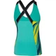 Майка для тенниса женская Mizuno PRINTED TANK бирюзово-желто-темно-синяя XS 62GA2201-13 - изображение 2