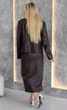 Костюм из искусственной кожи женский ELFBERG EL-8992 54-56 Шоколадный (2000001073179_ELF) - изображение 2