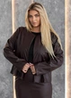 Костюм из искусственной кожи женский ELFBERG EL-8992 50-52 Шоколадный (2000001073162_ELF) - изображение 3