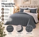 Покрывало IDEIA Stone Gray Евро 220х240 см Стеганое двустороннее Микрофибра Темно-серое / светло-серое (4823133302065) - изображение 7