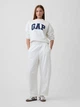 Спортивные штаны на флисе женские GAP 132196517 XL Белые (1163024346) - изображение 3