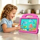 Противоударный детский чехол EVA Kids Like Cartoon с подставкой для Xiaomi Redmi Pad 2 9.7" экран / Poco Pad C1 9.7" 2026 (Малиновый) - изображение 7