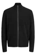 В'язаний чоловічий кардиган чорний Jack&Jones Soho Ollie на блискавці 3XL (300534-black-14129) - изображение 7