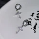 Серьги в виде креста, серьги крест в камушках - изображение 3