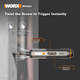 Аккумуляторная электроотвертка WORX WX240, 4 В, 2.5–5 Н·м, набор 27 предметов - изображение 3